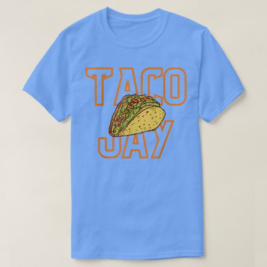 Geen gemiddelde taco Jay grappige voedsel liefhebb T-shirt (Design voorkant)