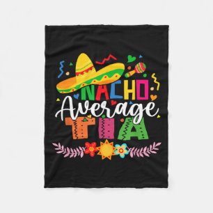 Geen gemiddelde tante Grappige Mexicaanse vintage Fleece Deken