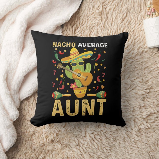 Geen gemiddelde tante humor Cinco De Mayo Tante  Kussen (Deken)
