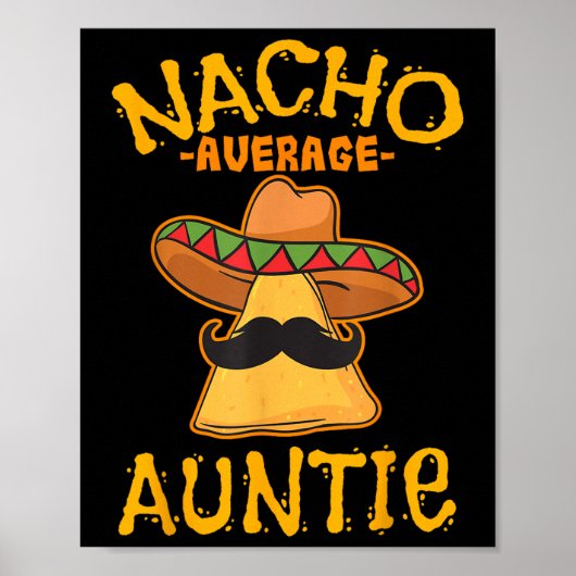 Geen gemiddelde tante Mexicaanse Cinco De Mayo tan Poster (Voorkant)