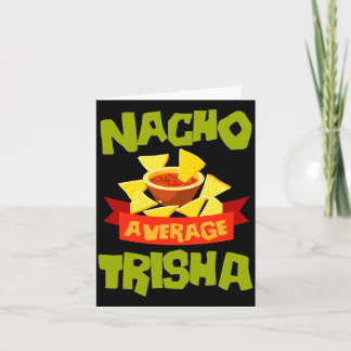 Geen gemiddelde trisha grappige verjaardagsnaam ca kaart