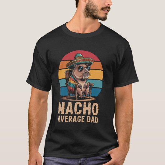 Geen gemiddelde vader capybara Cinco de Mayo grapp T-shirt (Voorkant)