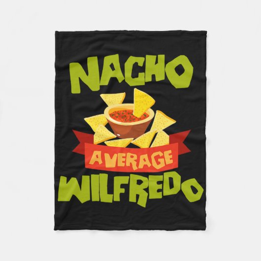 Geen gemiddelde Wilfredo Grappige Verjaardag Perso Fleece Deken (Voorkant)