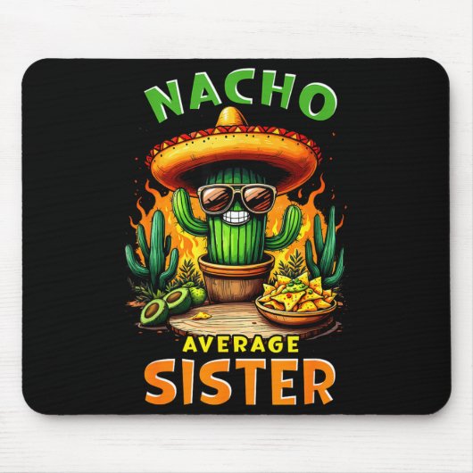 Geen gemiddelde zus cinco de mayo Mexicaanse grap  Muismat (Voorkant)