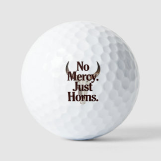 Geen Genade Alleen Hoorns Langhoorn Schedel Brutal Golfballen