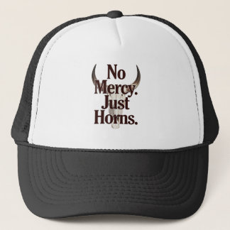 Geen Genade Alleen Hoorns Langhoorn Schedel Brutal Trucker Pet