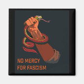 Geen genade voor het fascisme 2025 magneet (Voorkant)