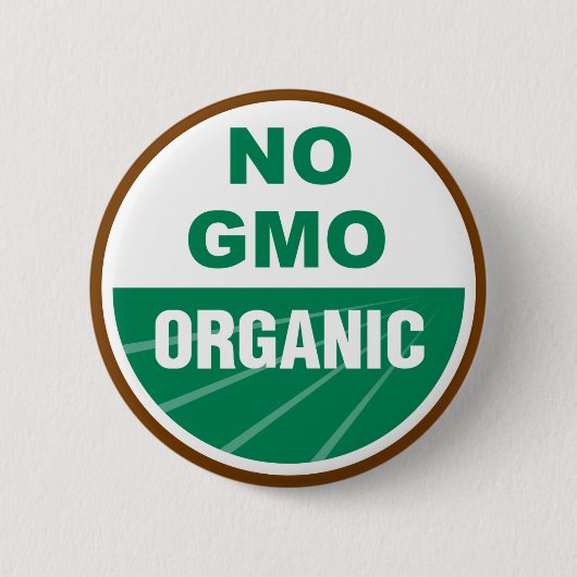 Geen genetisch gemodificeerde organismen ronde button 5,7 cm (Voorkant)