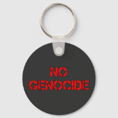 GEEN genocide | Zeg nee tegen genocide | STOP geno Sleutelhanger (Voorkant)