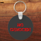 GEEN genocide | Zeg nee tegen genocide | STOP geno Sleutelhanger (Achterkant)