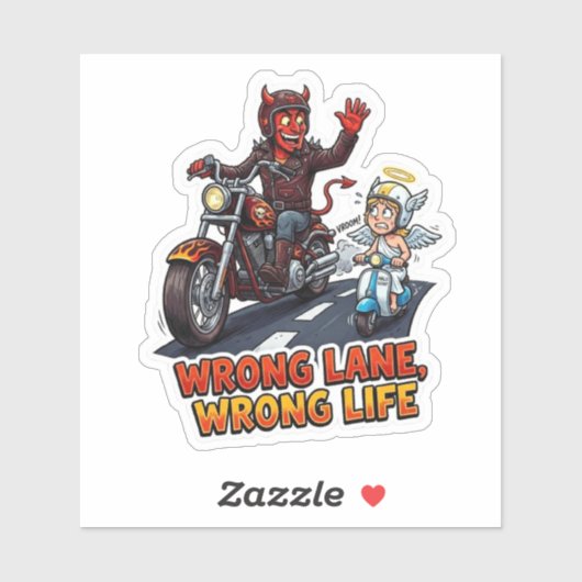 Geen gepraat, gewoon rijden Biker sticker (Vel)