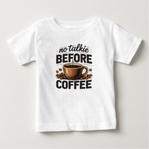 Geen gepraat voor de koffie – Grappige retro koffi