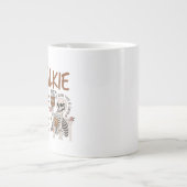 Geen gepraat voor koffie grappig cadeau voor katte grote koffiekop (Voorkant)
