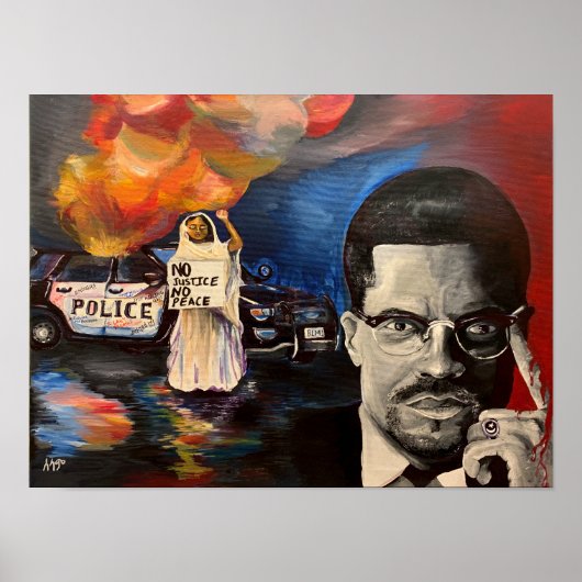 Geen gerechtigheid, geen vrede poster (Voorkant)