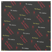 Geen gerechtigheid Geen vrede Stof (Close Up)