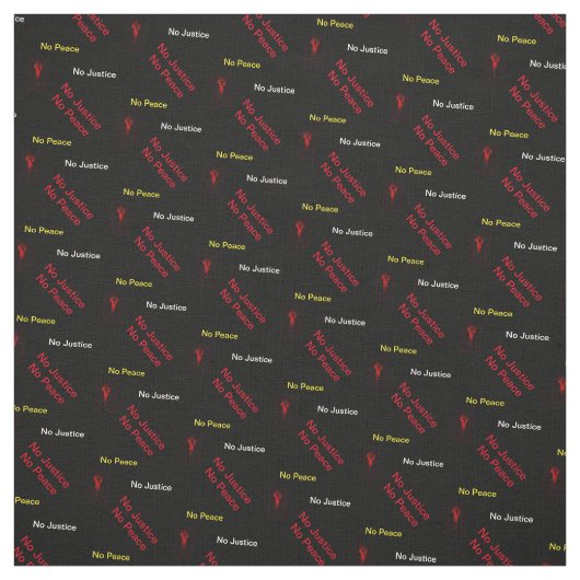 Geen gerechtigheid Geen vrede Stof (Swatch)