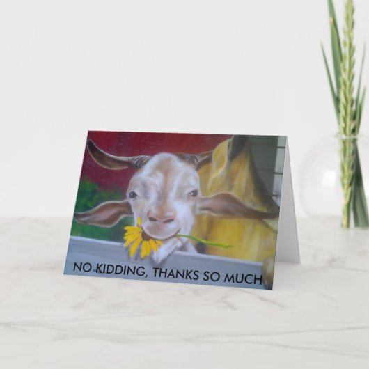 "GEEN GESCHERMS, HARTELIJK DANK" BEDANKKAART (Voorkant)