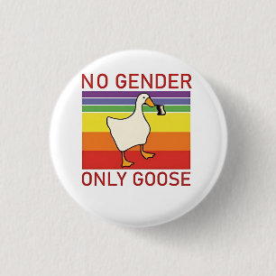 Geen geslacht alleen gans niet-binaire LGBTQ Ronde Button 3,2 Cm