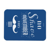 Geen gespleten November Funny Text Design Magneet (Horizontaal)