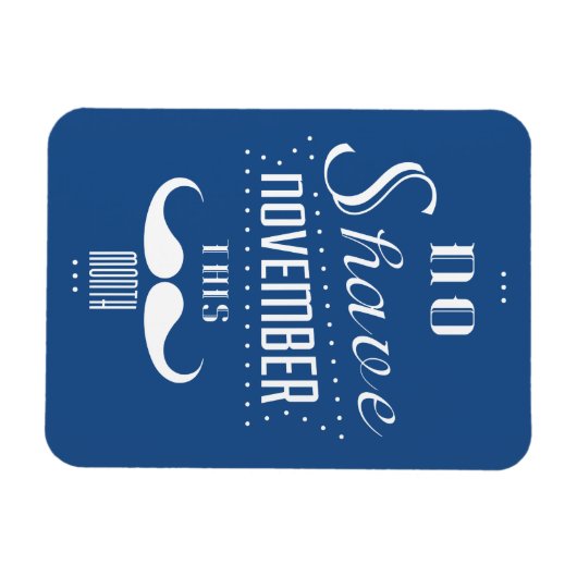 Geen gespleten November Funny Text Design Magneet (Horizontaal)