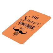 Geen gespleten November Funny Text Design Magneet (Linkerzijde)