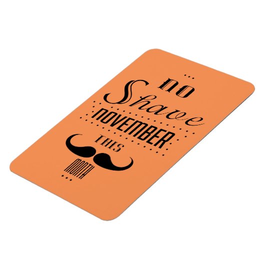 Geen gespleten November Funny Text Design Magneet (Linkerzijde)