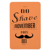 Geen gespleten November Funny Text Design Magneet (Verticaal)