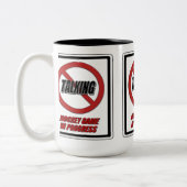 Geen gesproken Hockey Game in uitvoering Coffee-Mo Tweekleurige Koffiemok (Links)