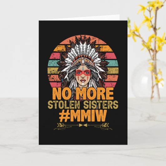 Geen gestolen sisters MMIW Kaart (Gele Bloem)