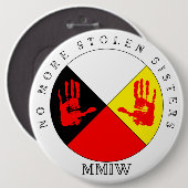 Geen gestolen zusters Sleutelhanger meer Ronde Button 6,0 Cm (Voorkant /achterkant)