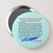 Geen gestroomde Button (Voorkant /achterkant)