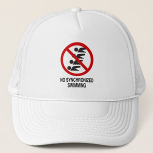 Geen gesynchroniseerd zwemmen trucker pet