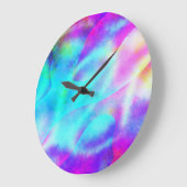 Geen getallen Abstract ontwerp van regenboogstrome Grote Klok (Hoek)