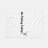 Geen Gevist Vandaag Funny Sad Stick Man Angling Jo Fleece Deken (Voorkant (Horizontaal))