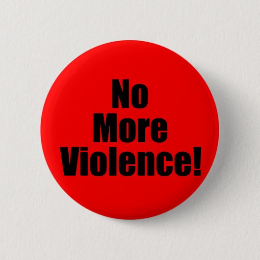 Geen geweld meer ronde button 5,7 cm (Voorkant)