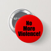 Geen geweld meer ronde button 5,7 cm (Voorkant /achterkant)