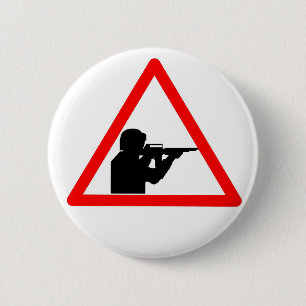 Geen geweld ronde button 5,7 cm