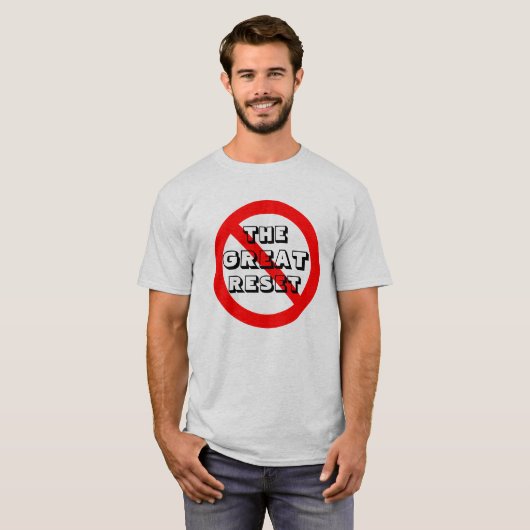Geen geweldige reset t-shirt (Voorkant volledig)