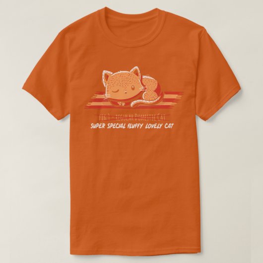 Geen gewone huiskat rood t-shirt (Design voorkant)
