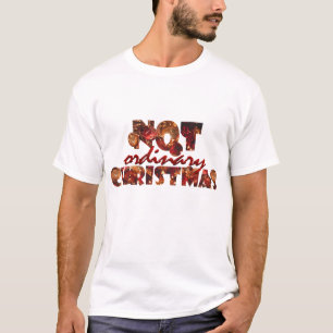 Geen gewone kerstrode kunst vakantie decoraties t-shirt
