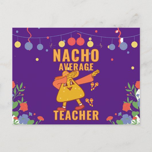 Geen Gewone Leraar Briefkaart (Voorkant)