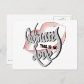 Geen gewone liefde, Briefkaart (Voorkant / Achterkant)