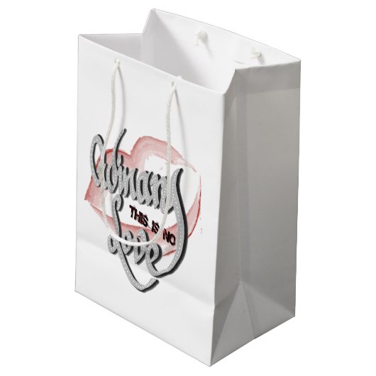 Geen gewone liefde, Gift Bag Medium Cadeauzakje (Achterkant Gekanteld)