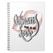 Geen gewone liefde, Notitieboek (Voorkant)