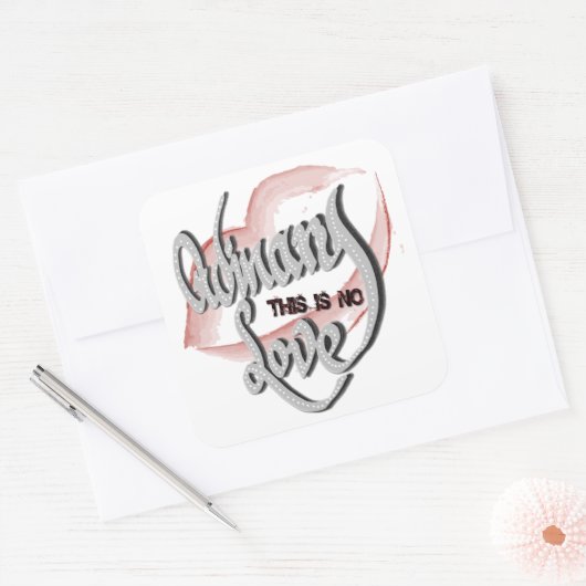 Geen gewone liefde, Square Stickers (Envelop)