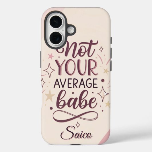 Geen gewone meid – Chic Vrouwelijke brutale Quote Case-Mate iPhone Case (Achterkant)
