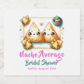 Geen Gewone Nacho Fiesta! Laatste Bruidsfeest Borr Likeurfles Etiket (Enkel label)