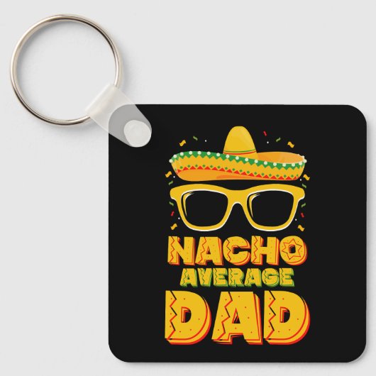 Geen Gewone Papa Cinco De Mayo Bijpassende Familie Sleutelhanger (Voorkant)