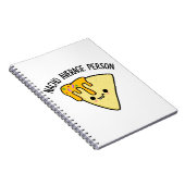 Geen Gewone Persoon Grappig Eten Pun Notitieboek (Rechterzijde)