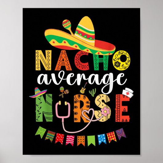 Geen Gewone Verpleegster Cinco De Mayo Feest Mexic Poster (Voorkant)